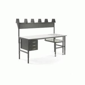 Dielenský stôl Cargo s valčekmi a výsuvnou doskou, 2000x750mm+príslušenstvo