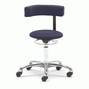 Aktívna balančná stolička Twist, s rotačným operadlom, modrá
