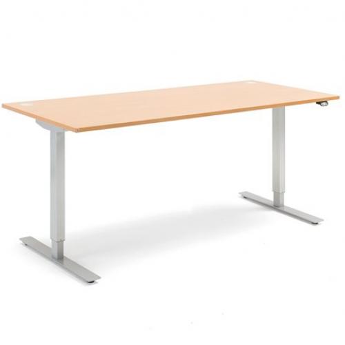 Výškovo nastaviteľný stôl FLEXUS, rovný, 1800x800 mm, buk
